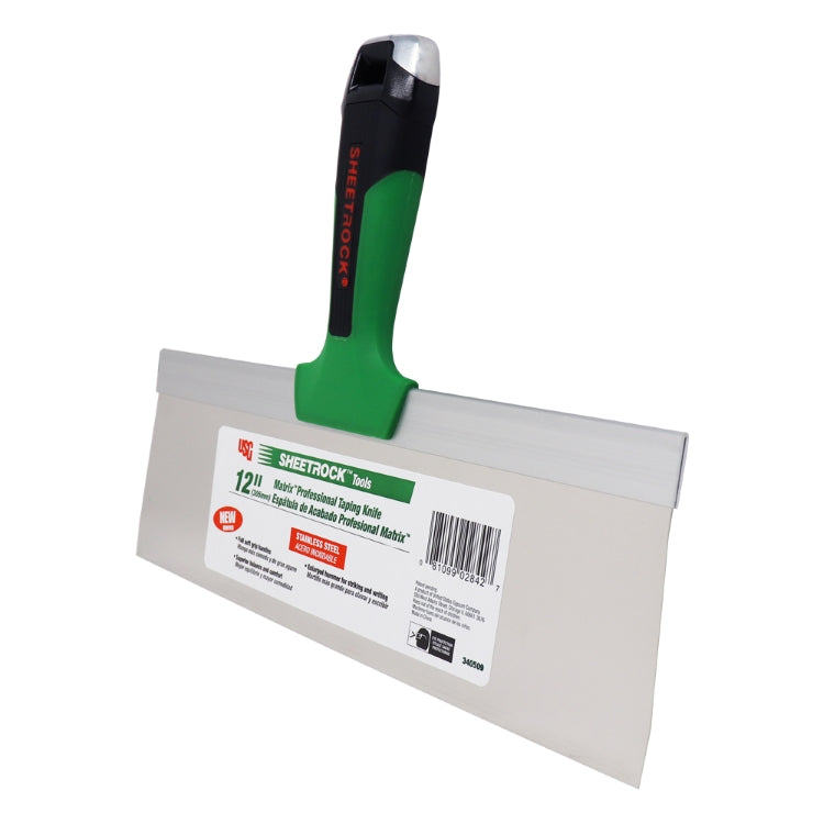 USG Sheetrock Tools 12” Matrix Stainless Steel Drywall Taping Knife