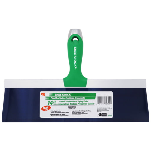 USG Sheetrock Tools 14” Classic Blue Steel Drywall Taping Knife